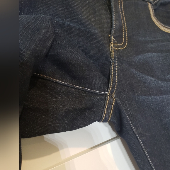 Way Jeans Blingy Faux Diamonds Boot Cut Lightly Distressed Stretch Size 11 - Picture 7 of 15